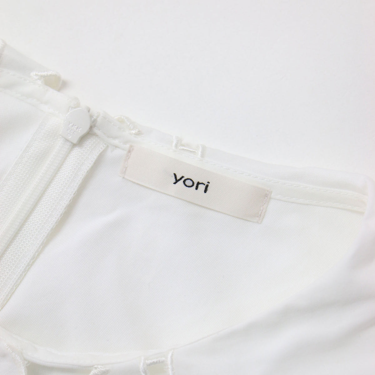 yori (ヨリ) スカラップカラー ロンTee / カットソー 長袖 ビッグ 
