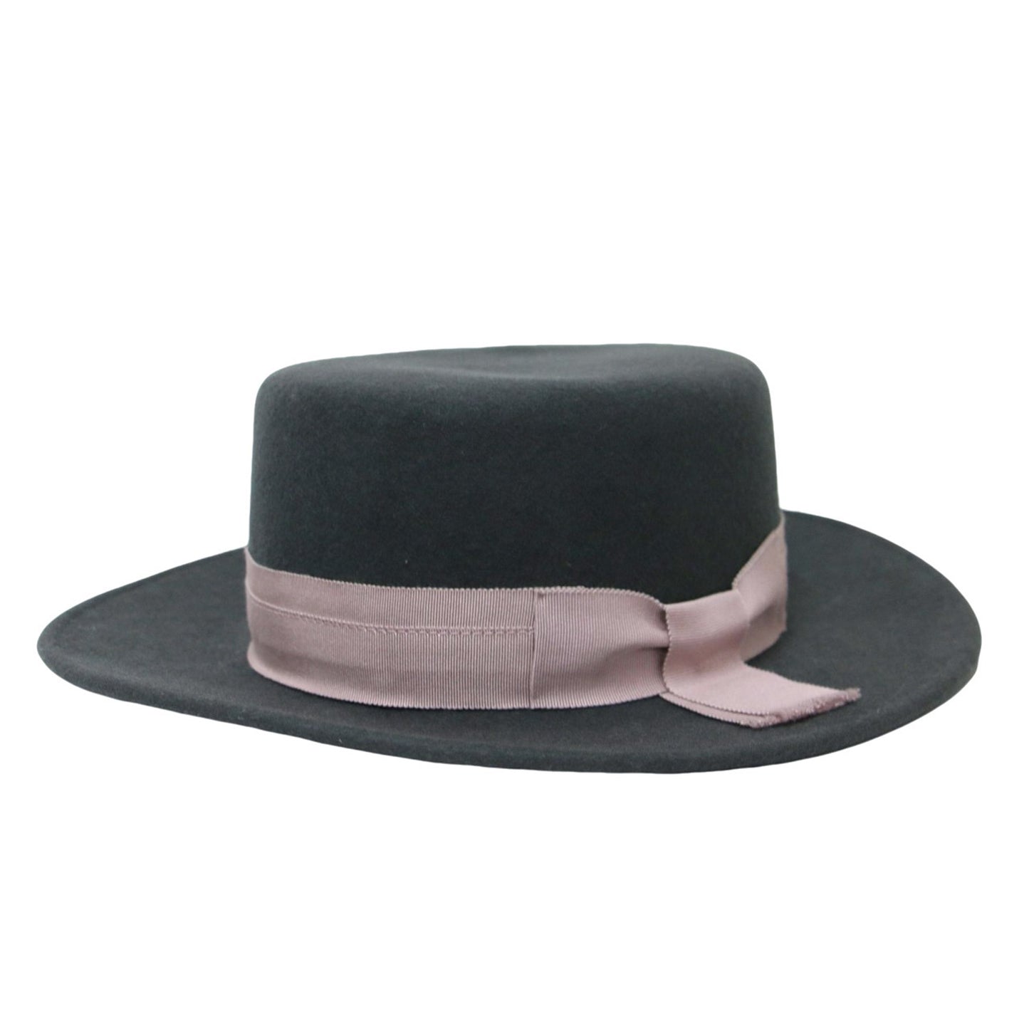 × Danny&Anne ウール リボン ハット / 帽子 カンカン帽 フェルト 241108