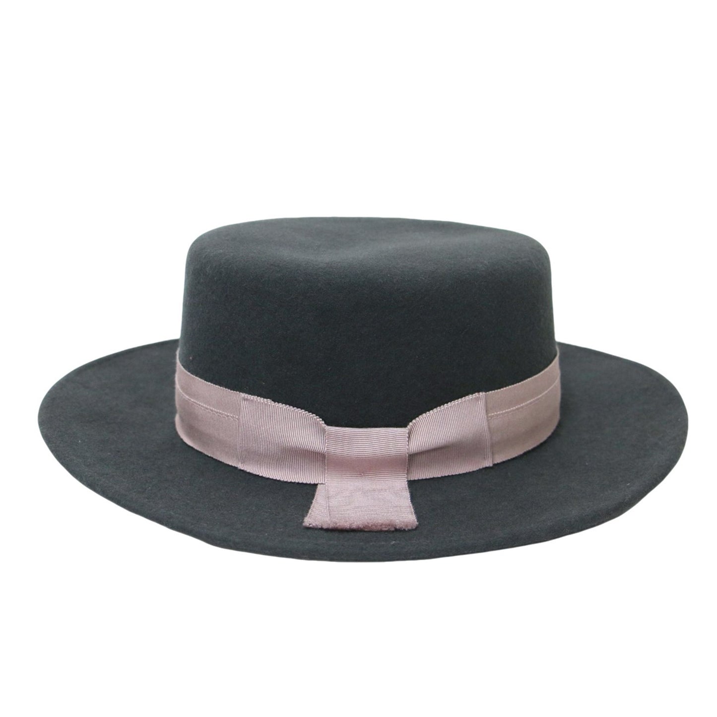 × Danny&Anne ウール リボン ハット / 帽子 カンカン帽 フェルト 241108