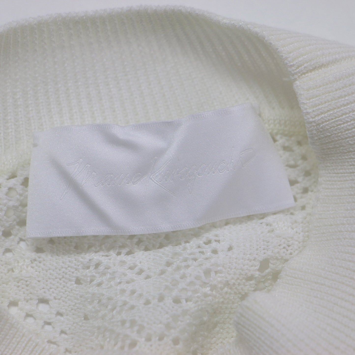 ノースリーブ フリンジ ニット / SASH JAQUARD SLEEVELESS KNIT プルオーバー 透かし編み ラメ