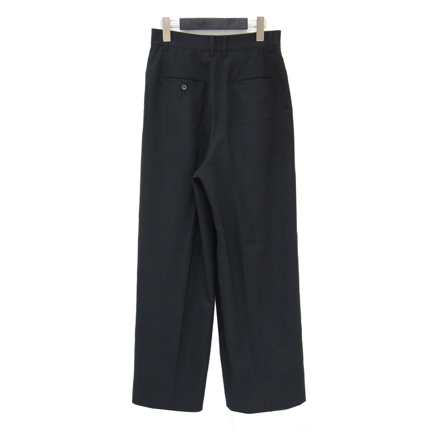 24春夏 ポプリン ラップ ワイド パンツ / スラックス トラウザーズ センタープレス