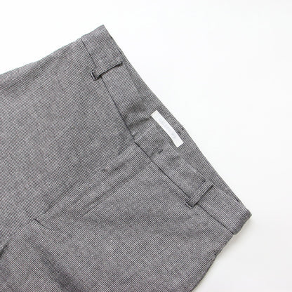 23春夏 コットン リネン ストレッチ テーパード パンツ