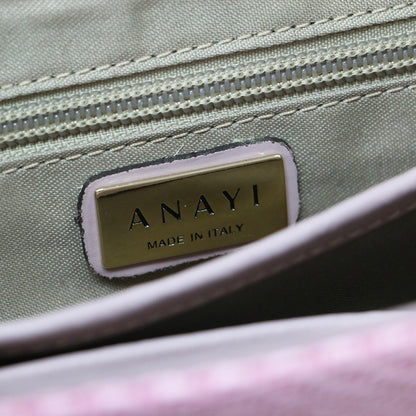 24春夏 2WAY フラップ レザー ハンドバッグ / ショルダーバッグ メッシュ