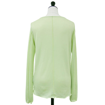 24秋冬 ラメ シアー カット トップス / 長袖 ボートネック カットソー Tシャツ 241115