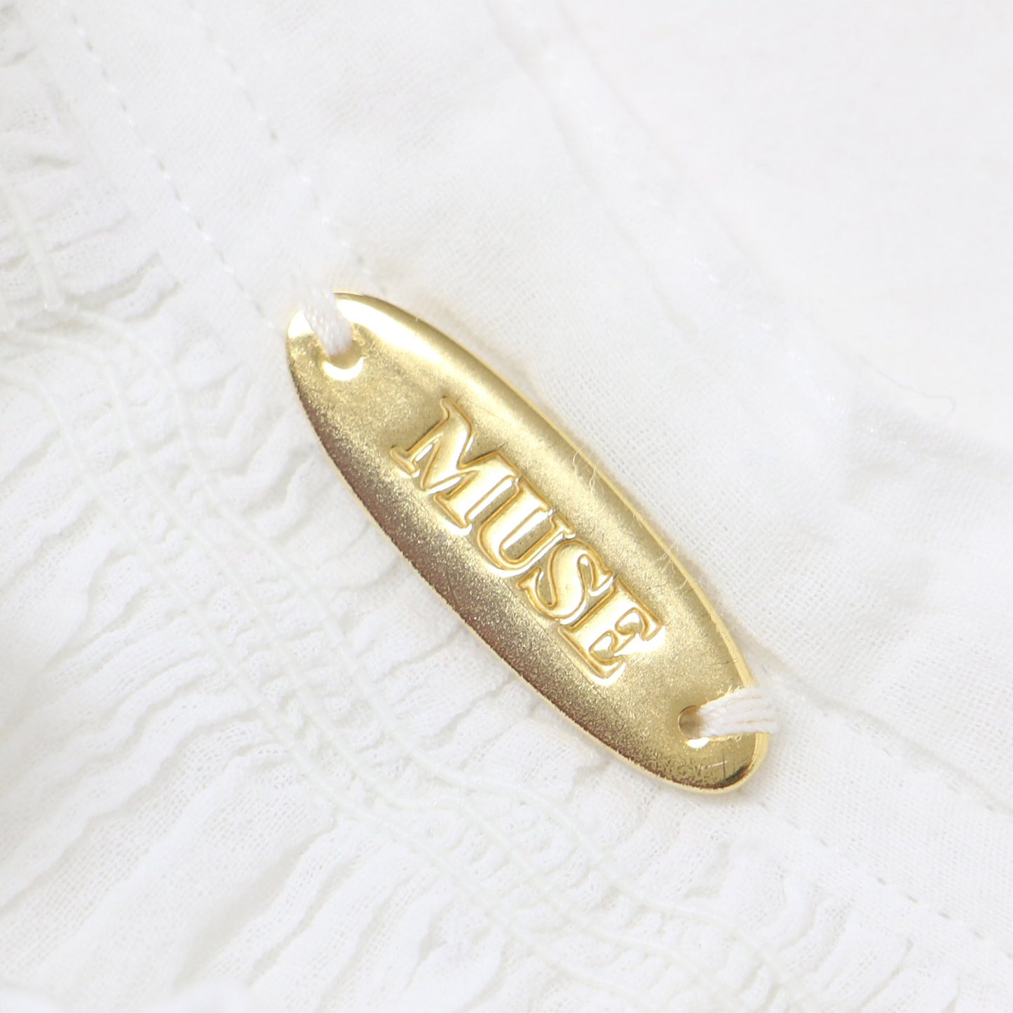 24春夏 SMOCK ギャザー プルオーバー / スモック ブラウス 長袖 楊柳 コットン