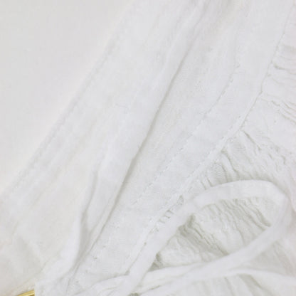 24春夏 SMOCK ギャザー プルオーバー / スモック ブラウス 長袖 楊柳 コットン