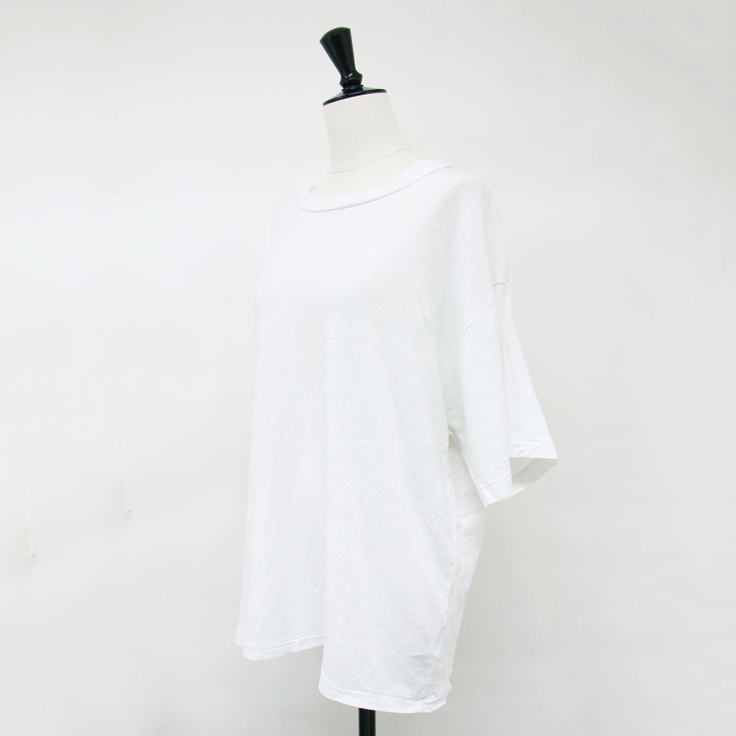 LINEN BASE Tシャツ / 半袖 ショートスリーブ クルーネック リネン