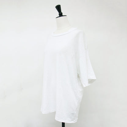 LINEN BASE Tシャツ / 半袖 ショートスリーブ クルーネック リネン