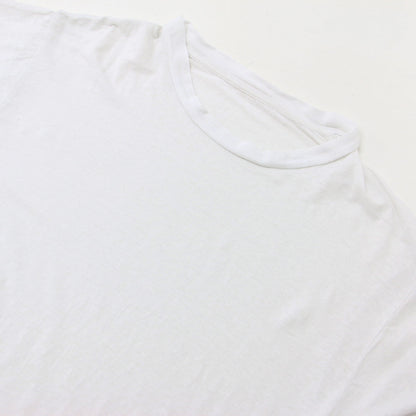 LINEN BASE Tシャツ / 半袖 ショートスリーブ クルーネック リネン