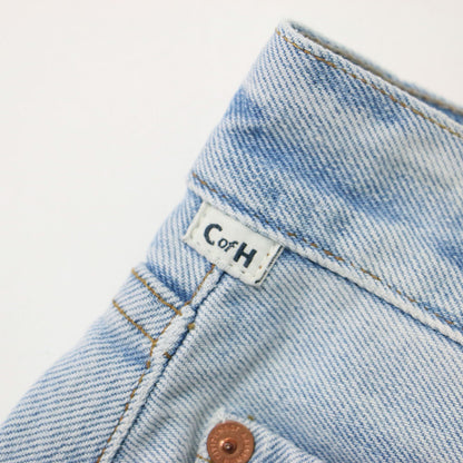 24春夏 カーブ ワイド デニムパンツ / HORSESHOE JEAN ホースシュー ジーンズ コットン ハイウエスト