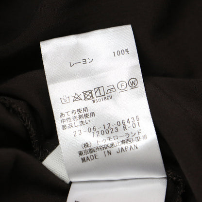 ウォッシャブル レーヨン ノースリーブ ワンピース / ロング Iライン