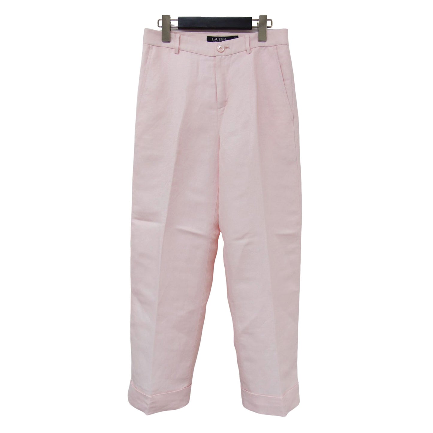 24春夏 リネン ブレンド ツイル クロップド パンツ / ワイド ハイウエスト 241030