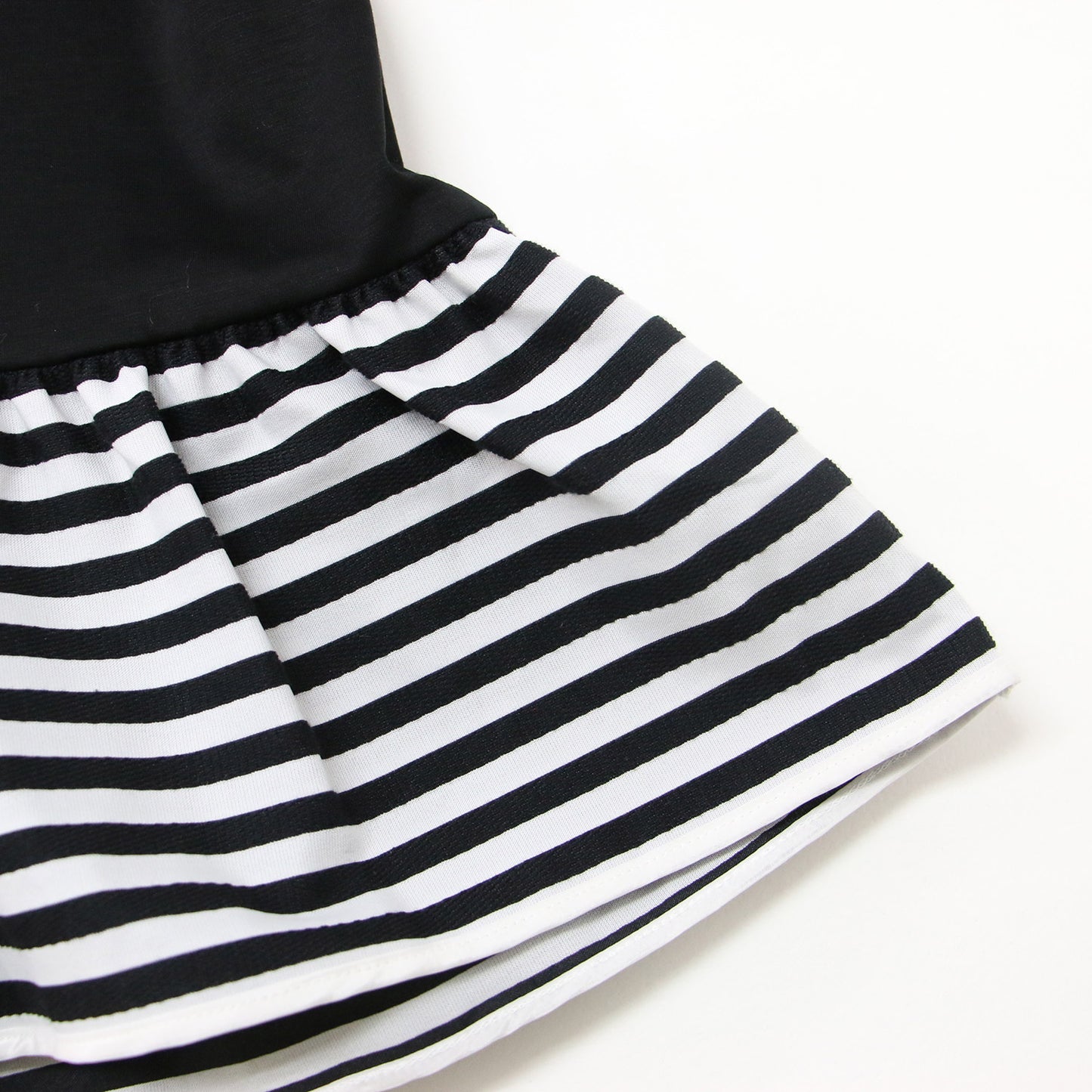 24春夏 ボーダー フリル トップス / BORDER FRILL TOP ノースリーブ ペプラム コットン 241029