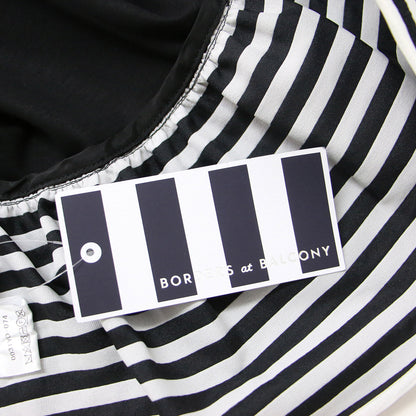 24春夏 ボーダー フリル トップス / BORDER FRILL TOP ノースリーブ ペプラム コットン 241029