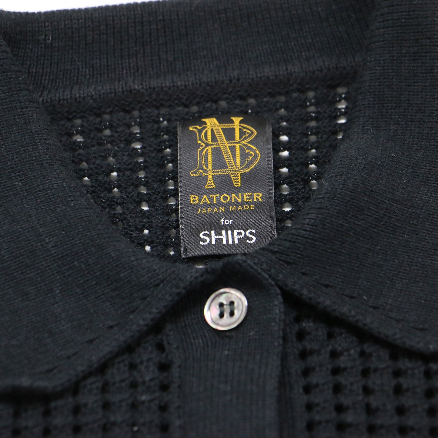 × SHIPS 別注 ノースリーブ カーディガン / ノースリーブ ベスト 透かし編み メッシュ コットン