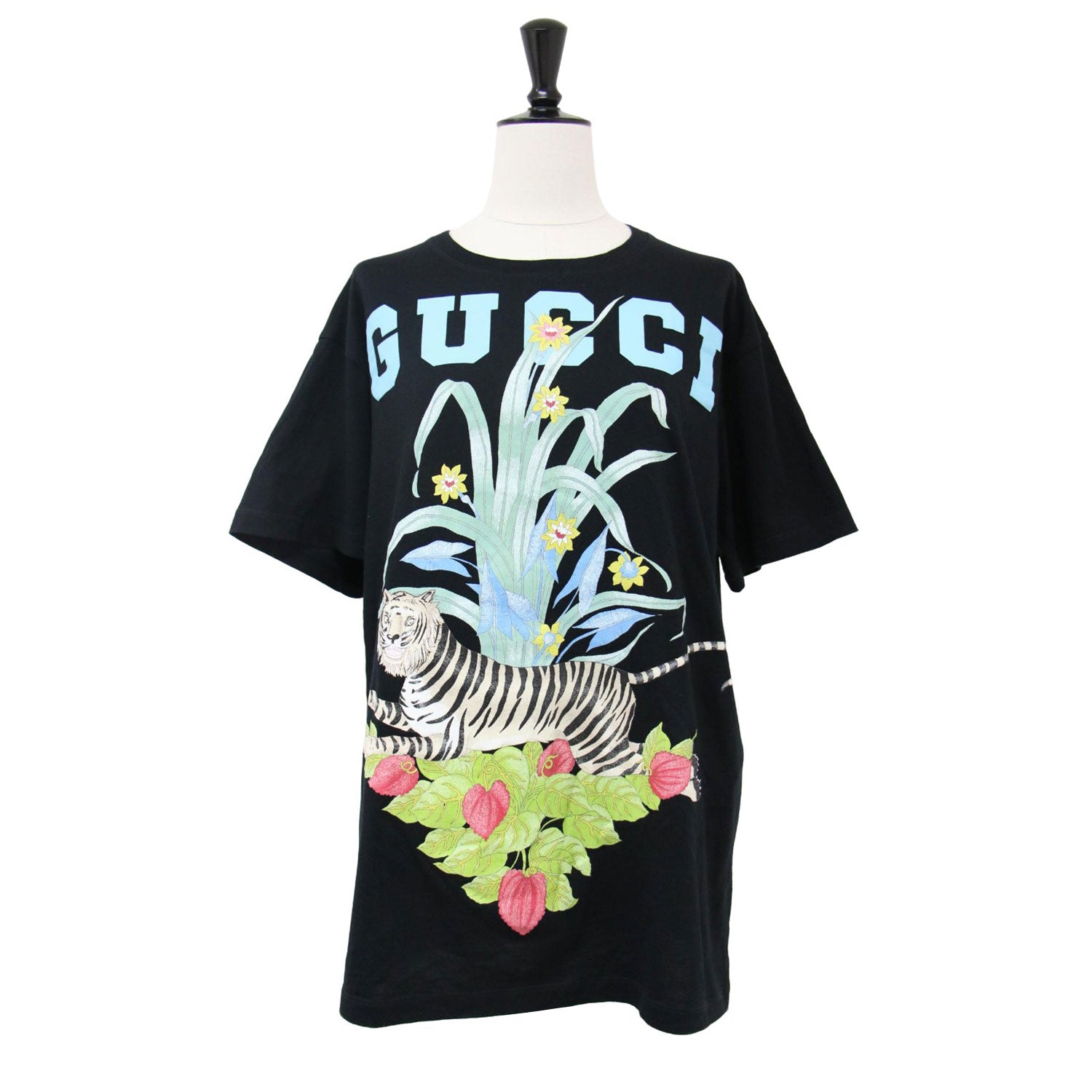 GUCCI グッチ タイガー Tシャツ GUCCI (グッチ) TIGER フラワー プリント Tシャツ / Tiger-print
