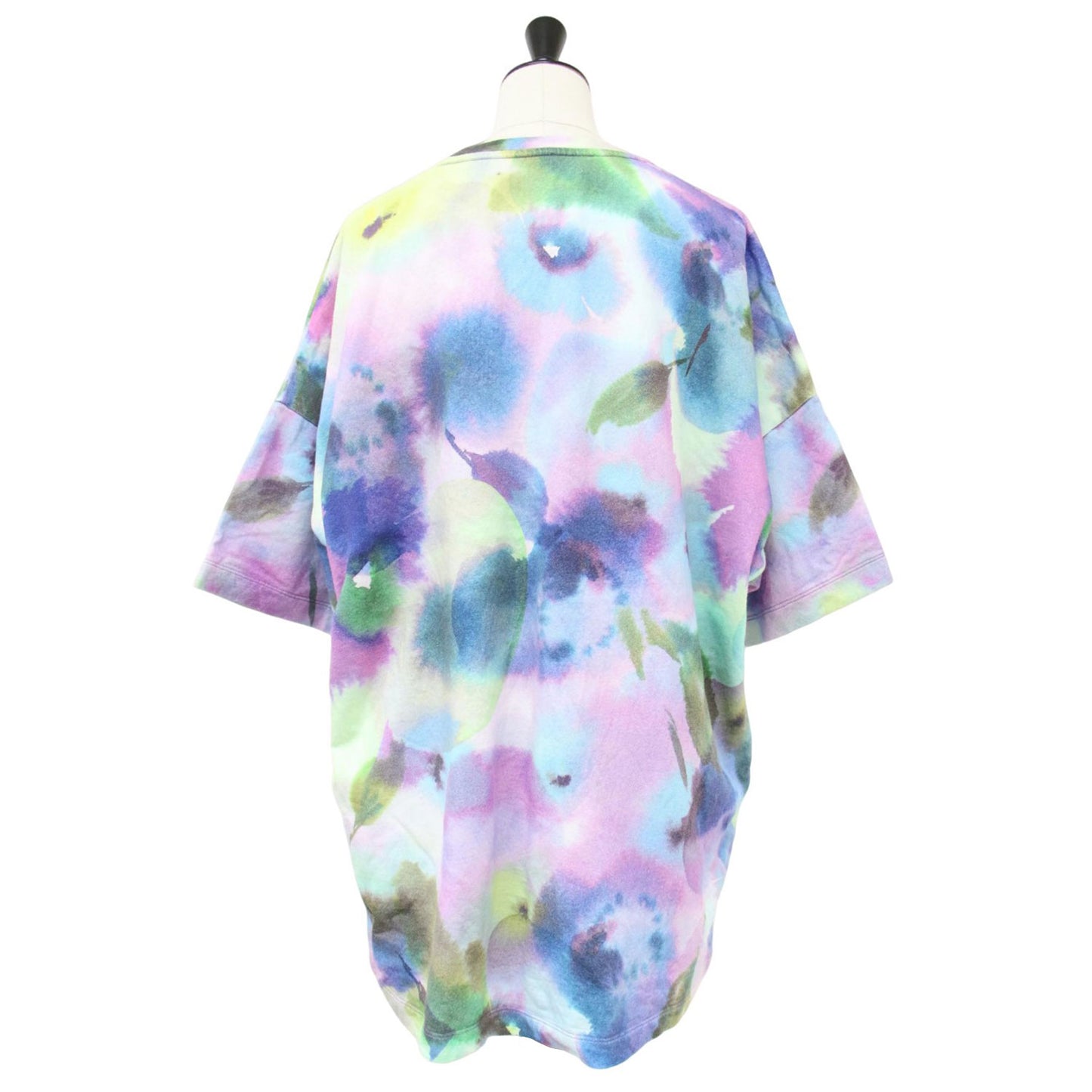 フローラル Tシャツ / フラワー タイダイ ロゴ オーバーサイズ コットン 半袖 241030