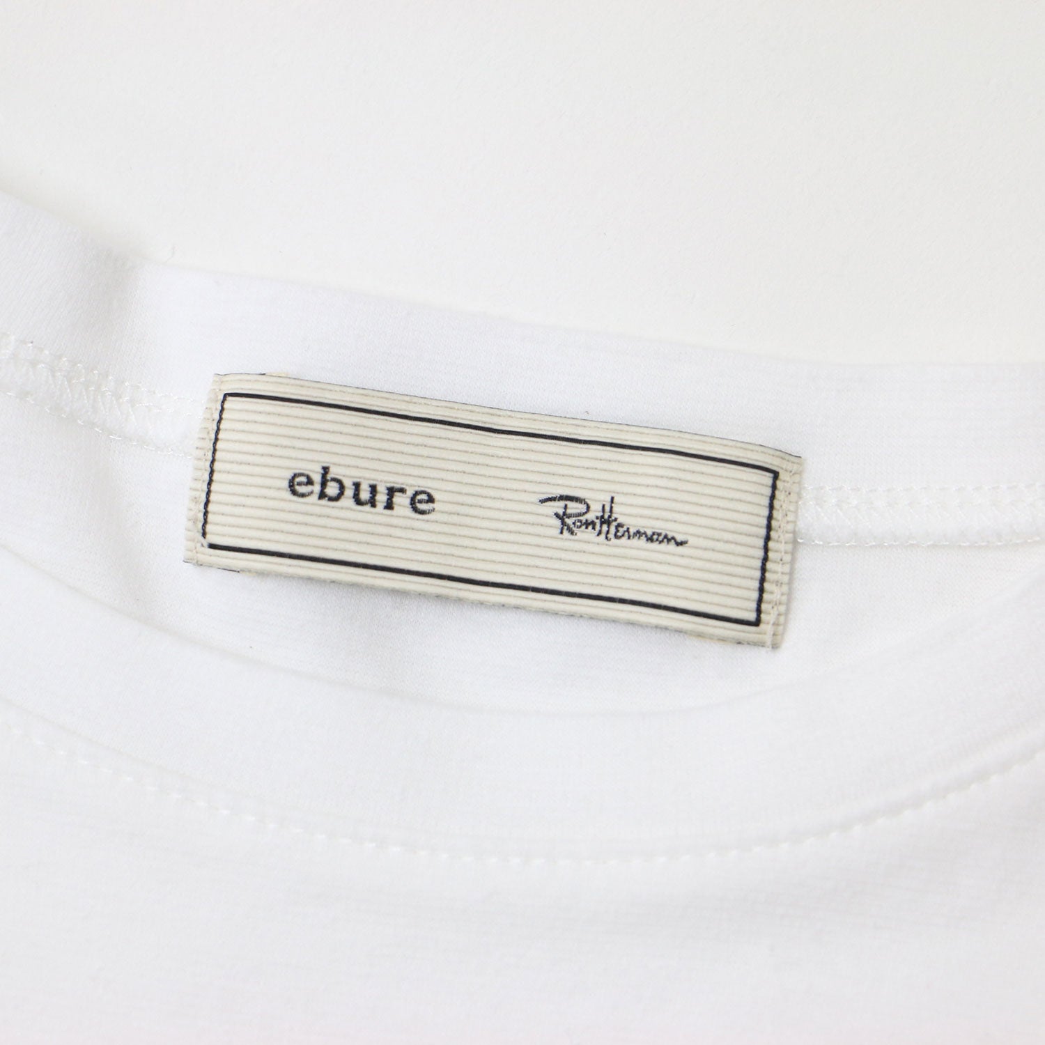 ebure (エブール) × Ron Herman 別注 オーガニック コットン ポンチ Tシャツ / Organic Cotton Ponte  Tee 定番 半袖 241030 – ブランド古着の通販・買取 | BEEGLE by Boo-Bee