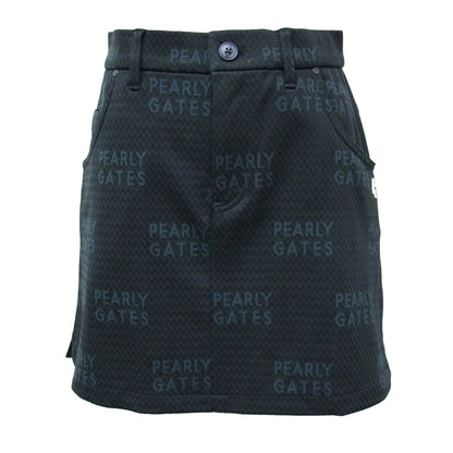 PGロゴ ジャガード ミニ スカート/ ゴルフウエア チェック柄 ストレッチ素材 240823