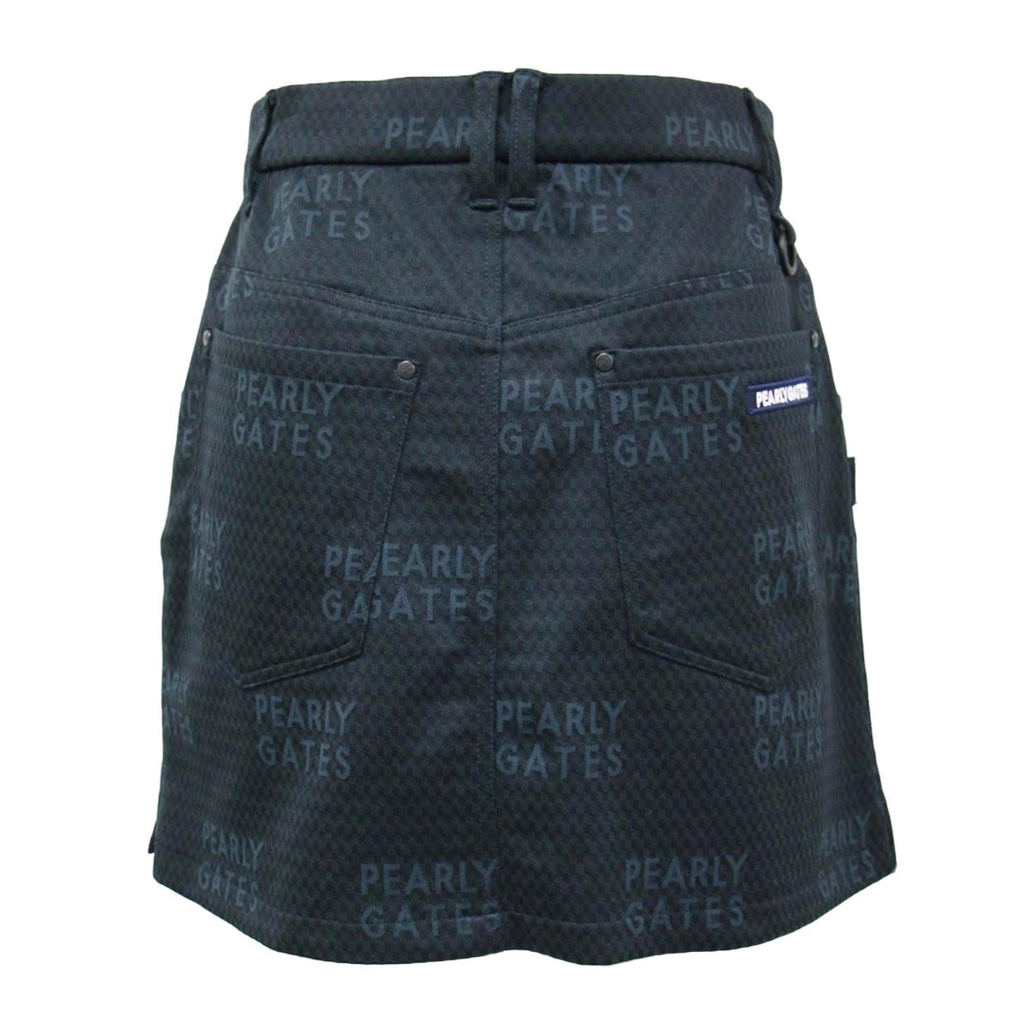 PGロゴ ジャガード ミニ スカート/ ゴルフウエア チェック柄 ストレッチ素材 240823