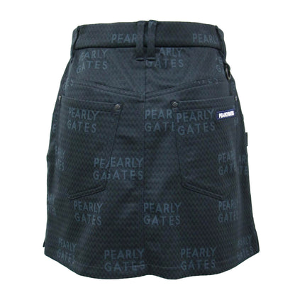 PGロゴ ジャガード ミニ スカート/ ゴルフウエア チェック柄 ストレッチ素材 240823