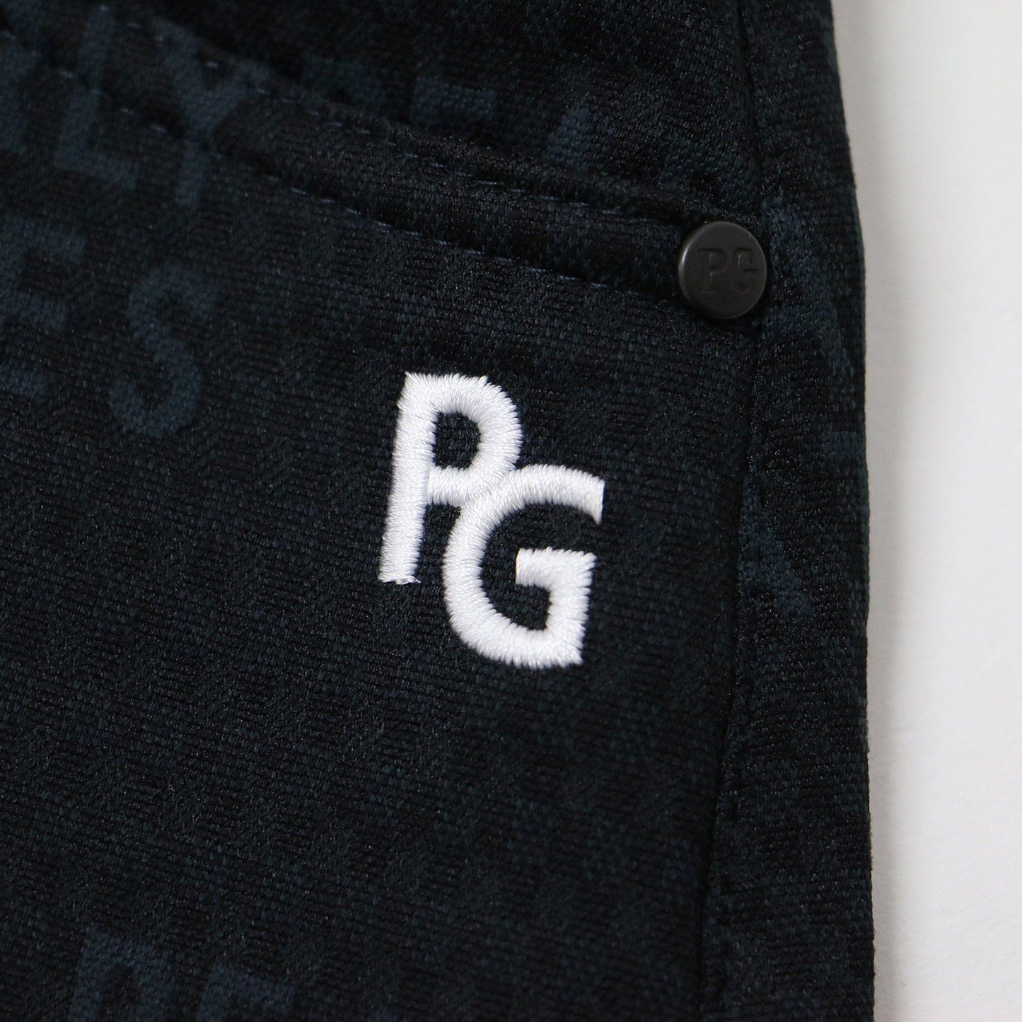 PGロゴ ジャガード ミニ スカート/ ゴルフウエア チェック柄 ストレッチ素材 240823