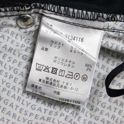 PGロゴ ジャガード ミニ スカート/ ゴルフウエア チェック柄 ストレッチ素材 240823