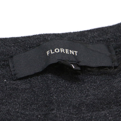 フレンチスリーブ ロング ワンピース / カットソー クルーネック コットン
