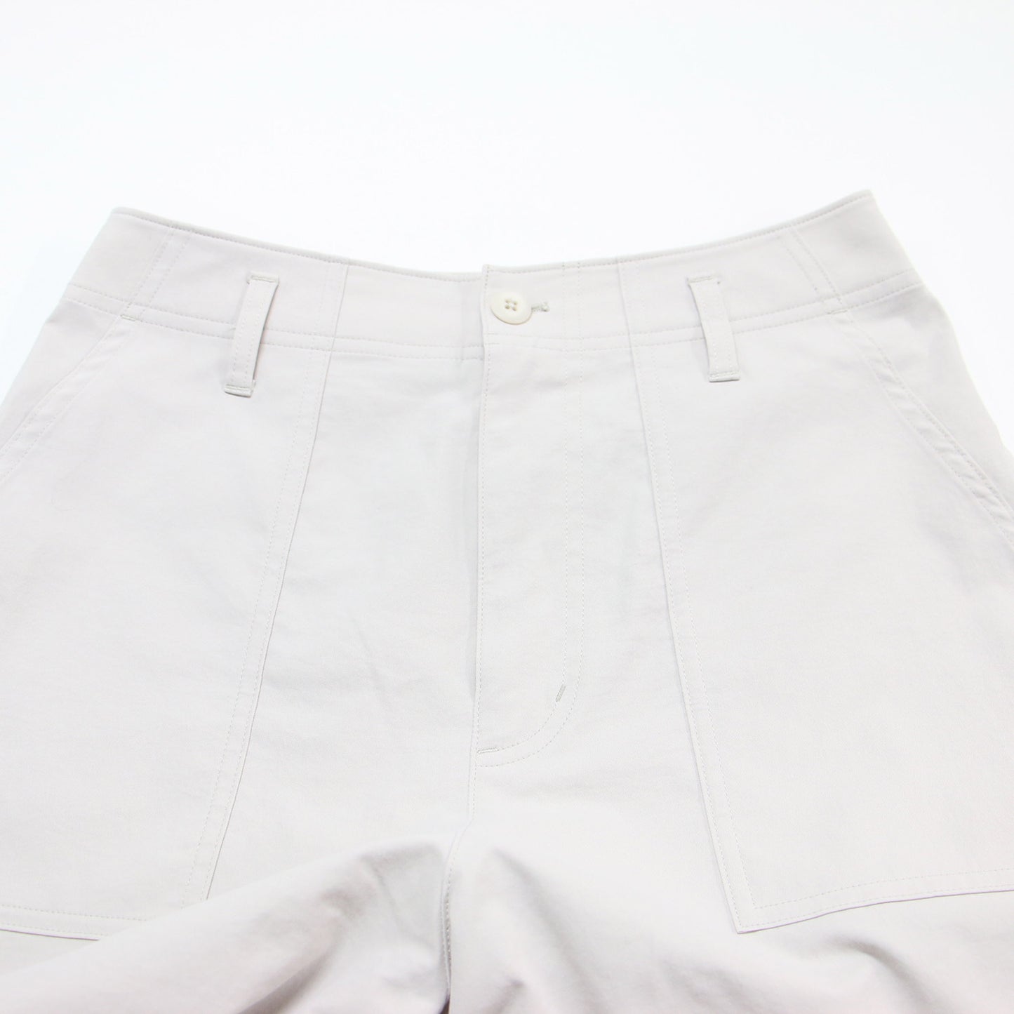 ストレート ベイカー パンツ / 裾絞り ドロスト ハイウエスト