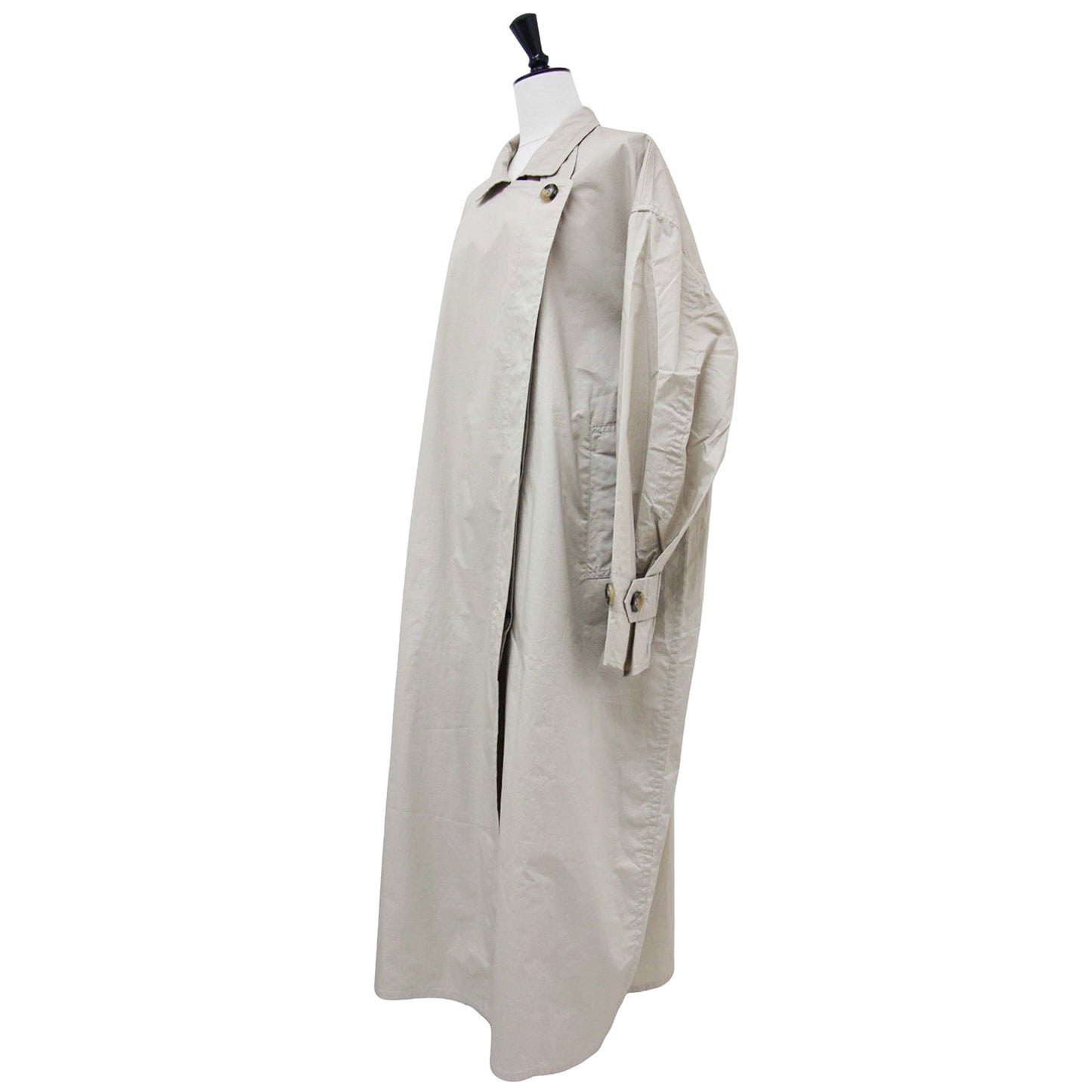 23秋冬 lightning ダスター コート / ロング トレンチコート コットン スタンドカラー