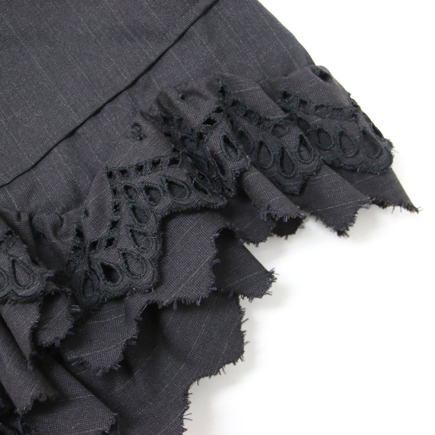 2000aw コムデギャルソン ウール ストライプ フリル付きジャケット 2000aw コムデギャルソン ウール ストライプ フリル付きジャケット