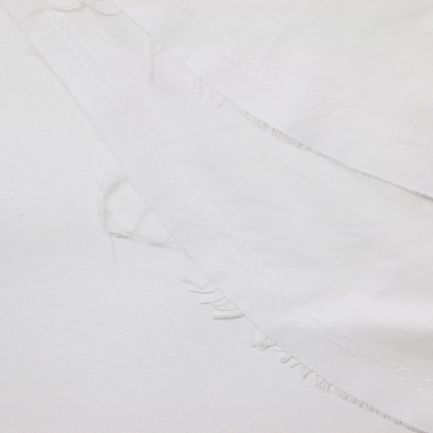 チュール コットン レイヤード シャツ / 長袖 ブラウス カットオフ