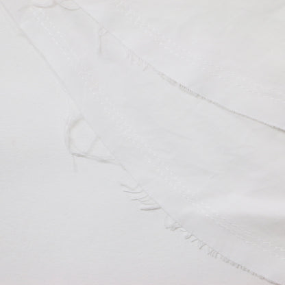 チュール コットン レイヤード シャツ / 長袖 ブラウス カットオフ