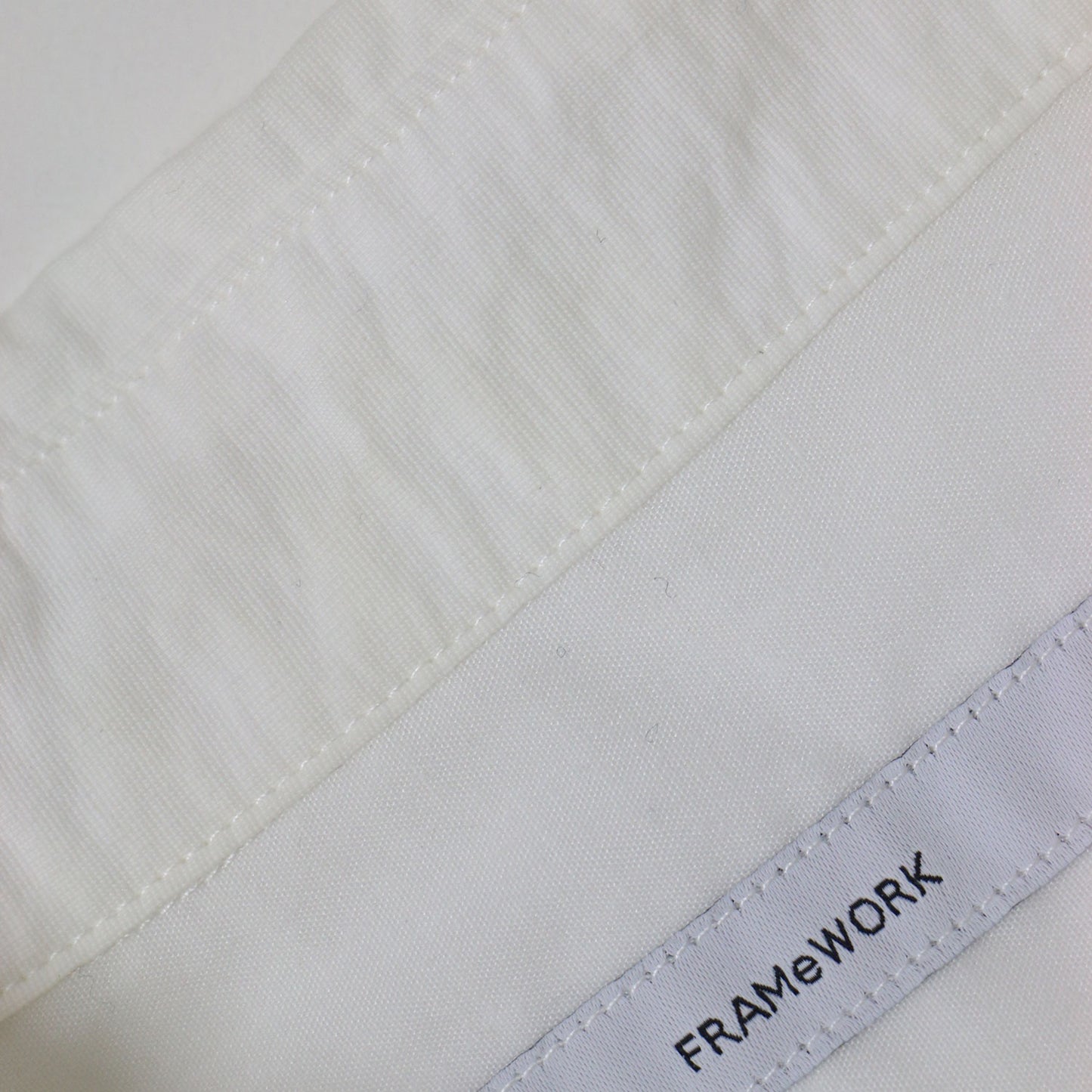 ショート シャツ / ブラウス 長袖 タンブラー加工 コットン ナイロン