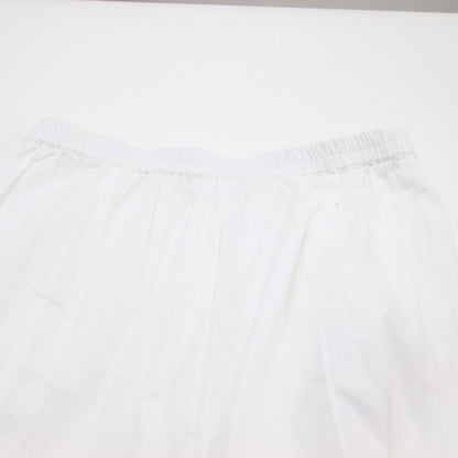 クリンクル コットン パネル スカート / フレア マキシ シワ加工