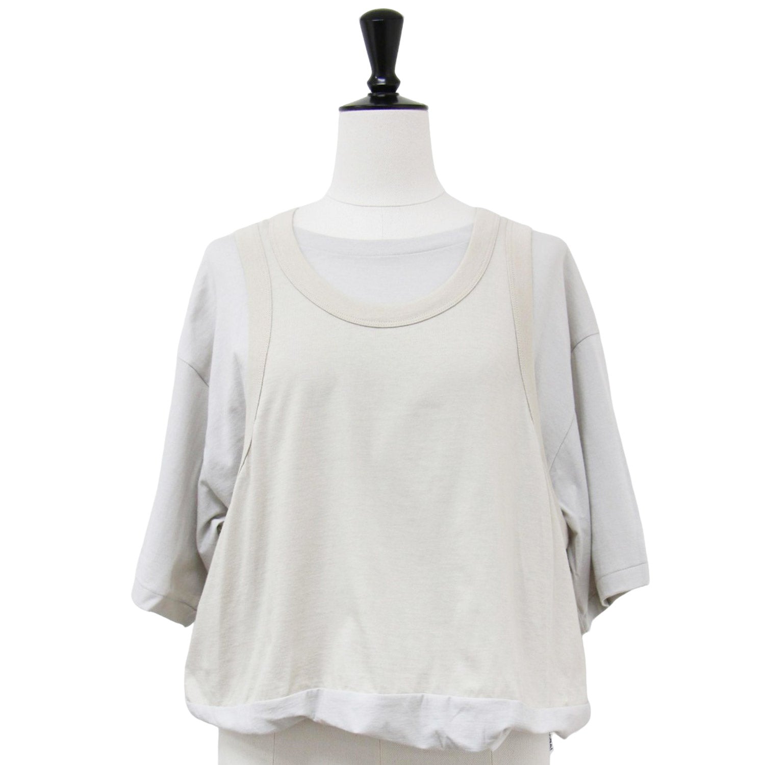 JANE SMITH (ジェーンスミス) 24春夏 タンクトップ レイヤード Tシャツ / LAYERED T-SHIRT 半袖 ショート丈  クルーネック コットン 241113 - ブランド古着の通販・買取 | BEEGLE by Boo-Bee