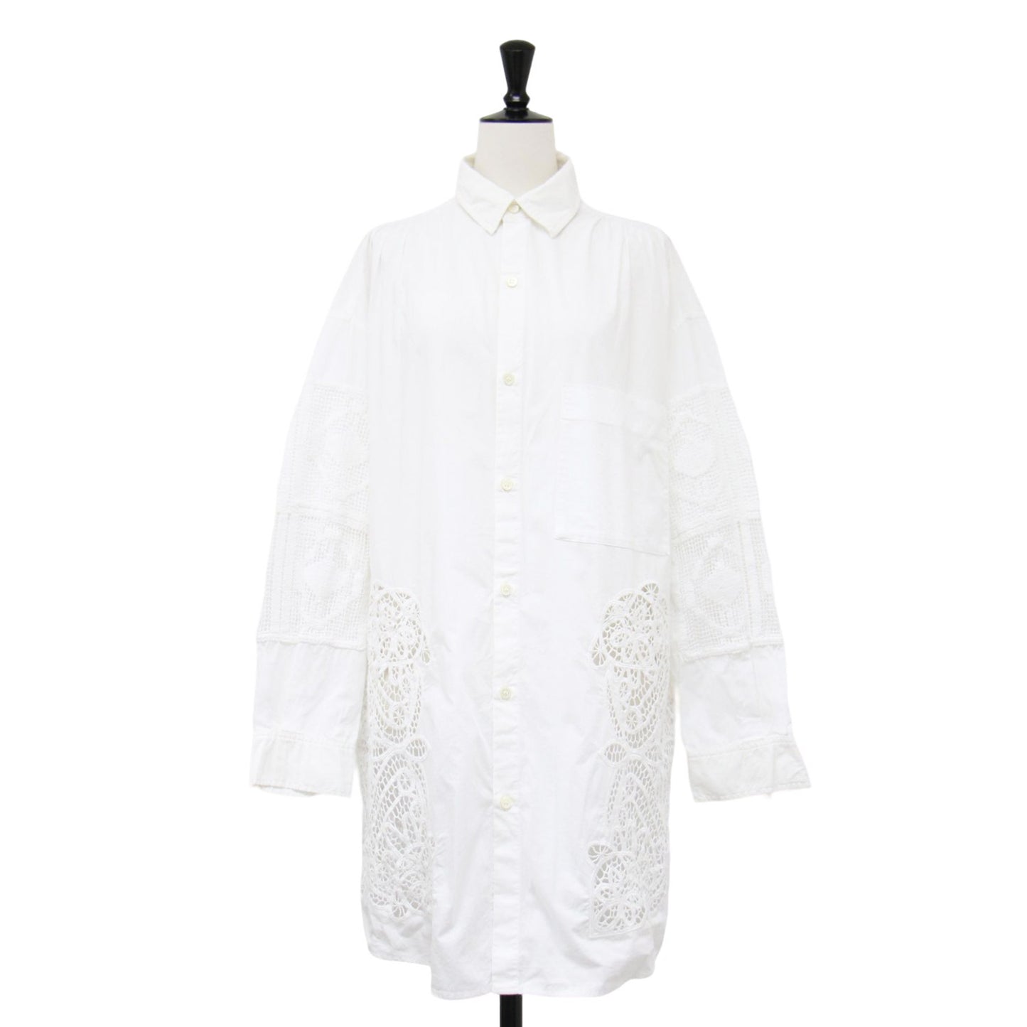 Craft lace シャツ / コットン レース ロング 長袖