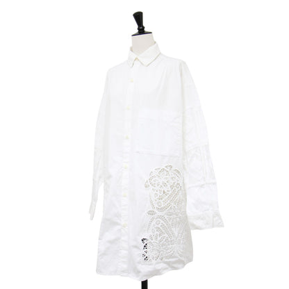 Craft lace シャツ / コットン レース ロング 長袖