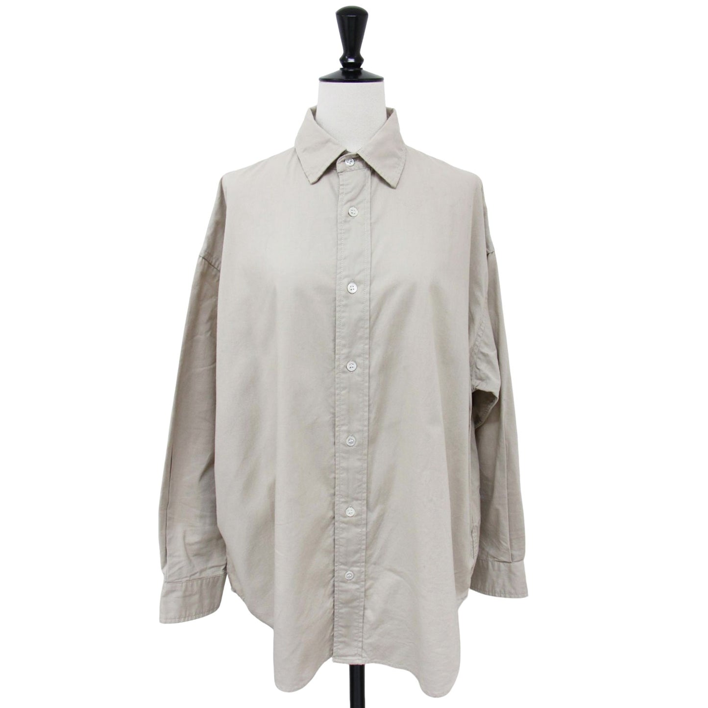 24春夏 コットン レギュラーカラー シャツ / 長袖 オーバーサイズ