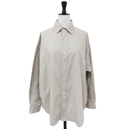 24春夏 コットン レギュラーカラー シャツ / 長袖 オーバーサイズ