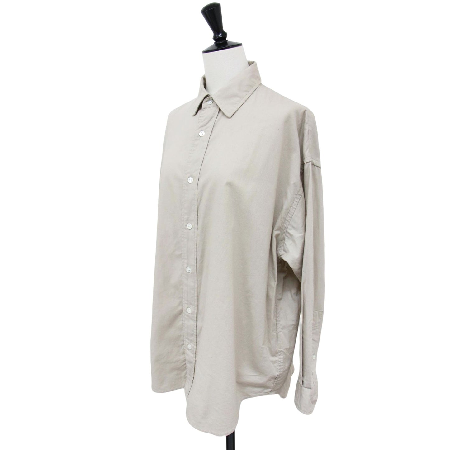24春夏 コットン レギュラーカラー シャツ / 長袖 オーバーサイズ