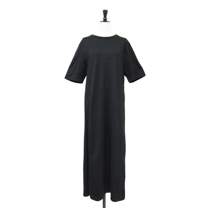 Royal Organic Cotton ドレス / マキシ丈 半袖 クルーネック カットソー素材 ワンピース