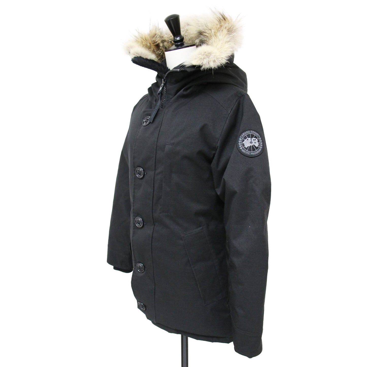 × EDIFICE 別注 クレストン パーカー 3481JMB / CRESTON PARKA ダウンジャケット ブラックディスク コヨーテファー