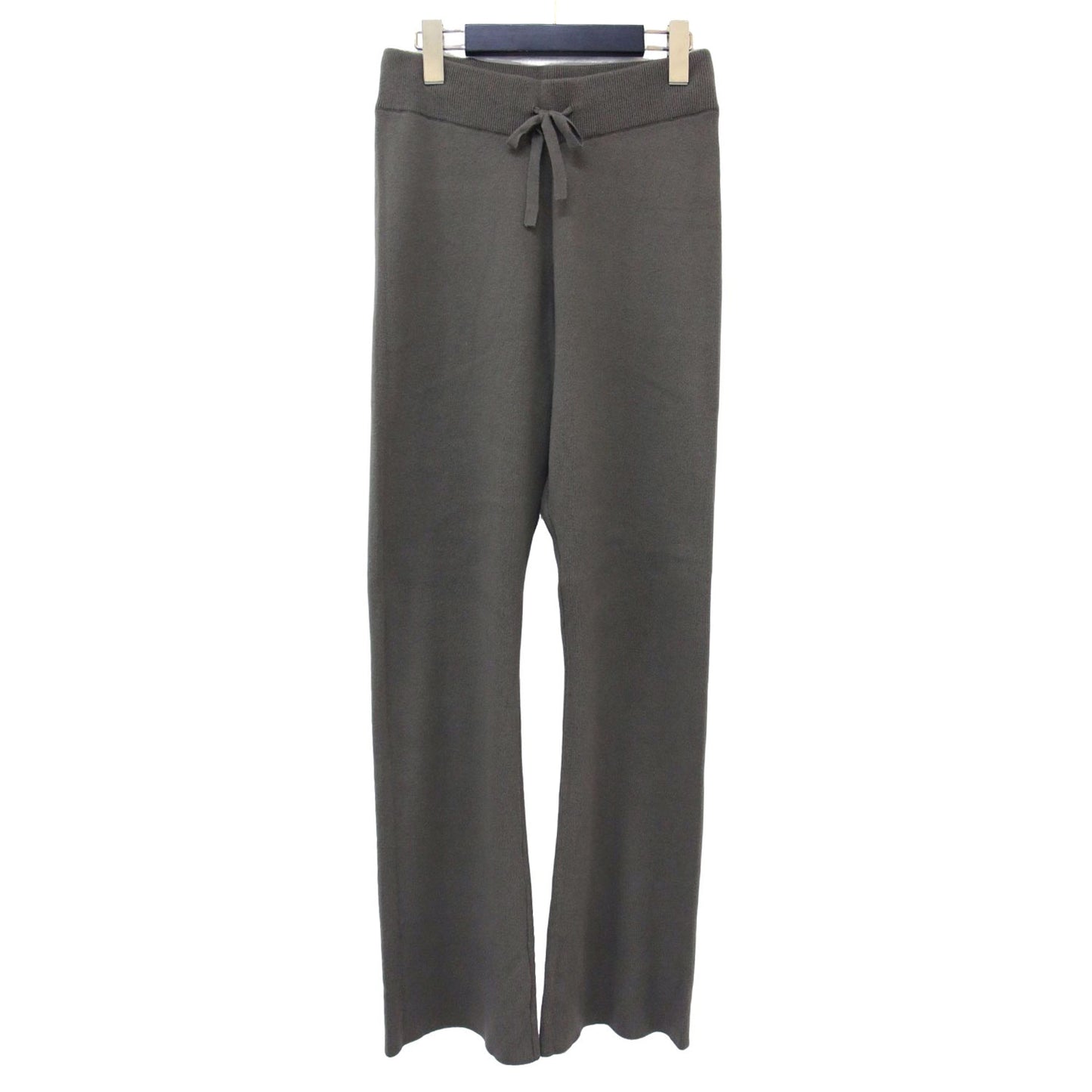 コットン カシミア ニット パンツ / 三つ杢編み ハイゲージ ウエストゴム