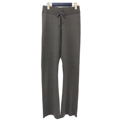 コットン カシミア ニット パンツ / 三つ杢編み ハイゲージ ウエストゴム