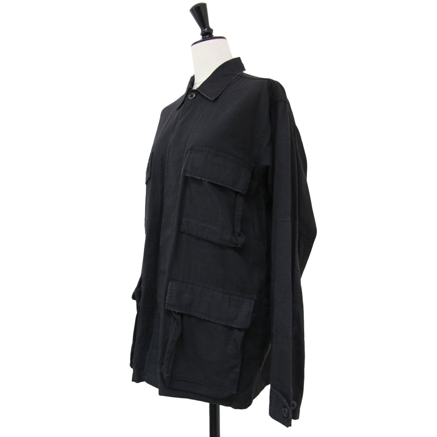 ミリタリー シャツ / BDU SHIRTS 長袖 オーバーサイズ コットン USED加工 定番