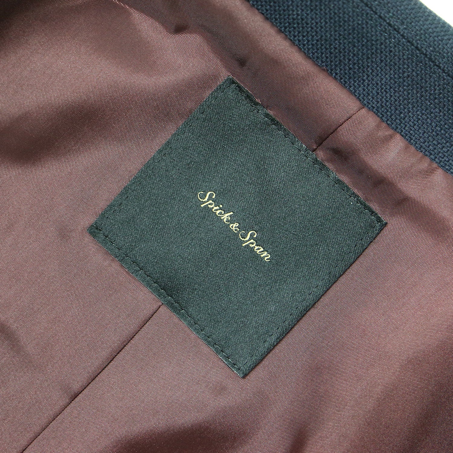 spick&span 金ボタンウール先染めダブルジャケット