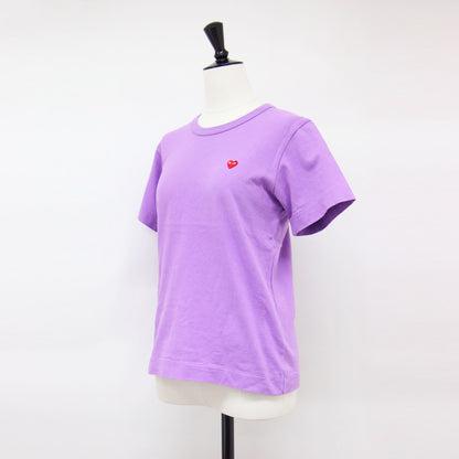 ハート ショートスリーブ Tシャツ / カットソー 半袖 クルーネック コットン 定番 AD2023