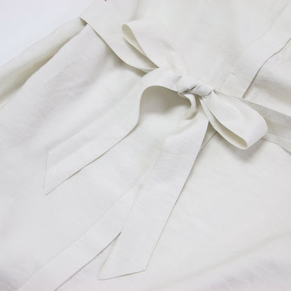 レーヨン ソフトツイル ロング シャツ ドレス / ノーカラー ワンピース 長袖 Vネック 羽織り