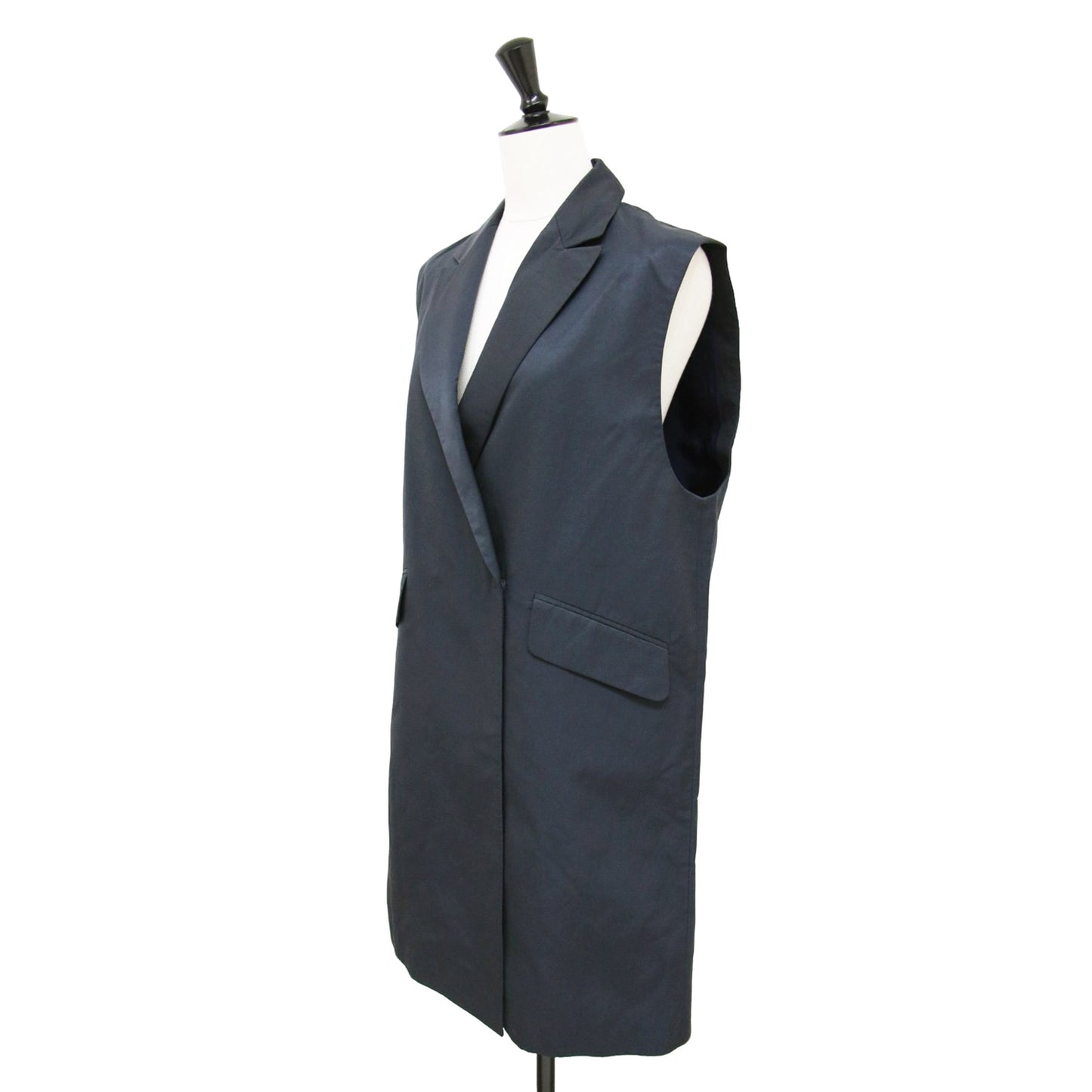 スパークツイル セミロング ジレ / ベスト コットン ナイロン リネン